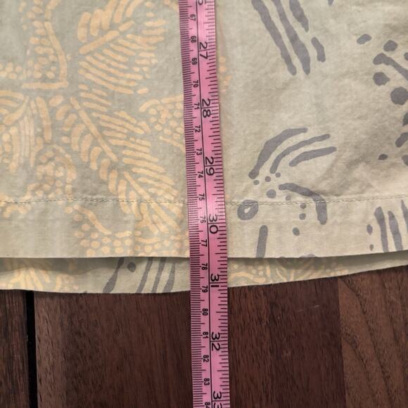 BASIC OPTIONS men's XL button front collared Pocket shirt Short Sleeve AOP 90s - Picture 8 of 8